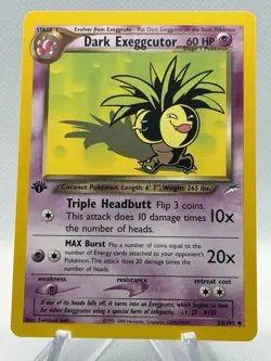 Dark Exeggutor #33/105 1st Edition - Neo Destiny - Pokemon TCG NM - Image 1