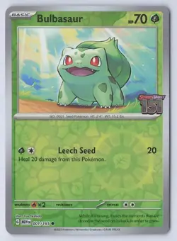 Bulbasaur 001/165 Pokemon TCG Scarlet & Violet 151 Best Buy Stamped Promo NM-NM+ - Image 1