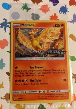 Pokemon TCG Moltres 19/181 Team Up Stamped Promo Sealed 2019 *Euro Exclusive* - Image 1