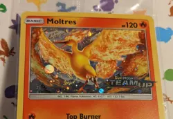 Pokemon TCG Moltres 19/181 Team Up Stamped Promo Sealed 2019 *Euro Exclusive* - Image 3
