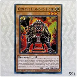 Gen the Diamond Tiger - AGOV-EN082 - Common 1st Edition Yugioh - Image 1