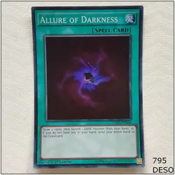 Allure of Darkness - DESO-EN044 - Super Rare 1st Edition Yugioh - Image 1