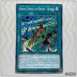 Sinful Spoils of Doom - Rciela - AGOV-EN055 - Common 1st Edition Yugioh - Image 1
