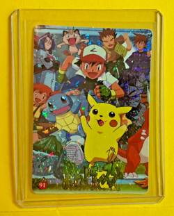 ASH MISTY SQUIRTLE PIKACHU Vending Machine Prism Sticker 2000 - Pokemon Card NM - Image 1