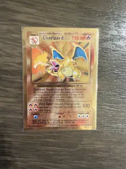 Pokemon Celebrations Charizard Gold Metal Card #4/102 UPC Promo MINT - Image 1
