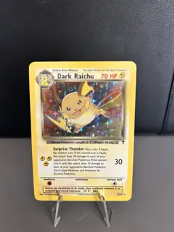 Pokemon TCG Dark Raichu Holo Card 7/110 WOTC Legendary Collection NM - Image 1