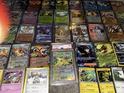 Pokemon TCG 45 Card Lot w 151 SIR ALAKAZAM, PSA GRADED SLAB, Full Art & More! - Image 5