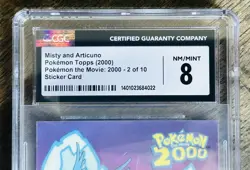 MISTY AND ARTICUNO NEAR MINT/MINT 2 of 10 STICKER CARD TOPPS POKEMON MOVIE 2000 - Image 5