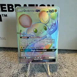 Pokemon Card - Dedenne GX (Secret) 219/214 Sm-Unbroken Bonds Holo Near Mint - Image 1