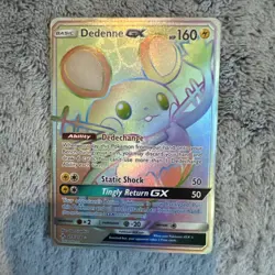 Pokemon Card - Dedenne GX (Secret) 219/214 Sm-Unbroken Bonds Holo Near Mint - Image 3