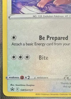 Pokemon Cards 3 Card Lot Eevee Bundle Pokemon TCG Common Holo V Pokemon Card Lot - Image 3