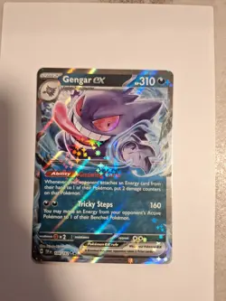 Pokemon TCG Gengar EX Double Rare Holo Card 104/162 Mint Condition - Image 1