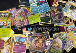 Pokemon - 50 Assorted Cards Bulk Lot Holos + V/Vmax/EX - Common - Rare - READ - Image 1