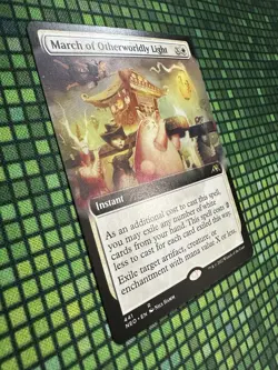 MTG March of Otherworldly Light #441 Ext. Art Rare Kamigawa: Neon Dynasty (NEO) - Image 2