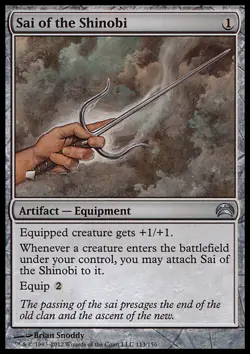 MTG Magic the Gathering Sai of the Shinobi (113/157) Planechase 2012 Edition LP - Image 1