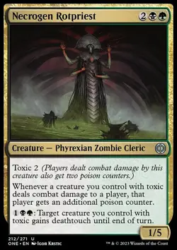 MTG Necrogen Rotpriest (212/493) Phyrexia All Will Be One NM - Image 1