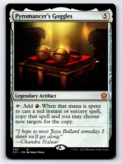 Pyromancer's Goggles M Commander 2021 # 259 NM Normal - Image 1