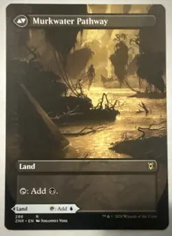 Clearwater Pathway Murkwater Pathway NM BORDERLESS Zendikar Rising MTG FREE SHIP - Image 2