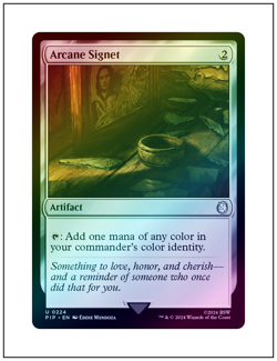 1x Arcane Signet 0224 Fallout, Foil, Magic the Gathering MTG NM - Image 1