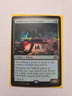 Lumbering Worldwagon (Foil) - Aetherdrift - NM - MTG Magic - Rare - Vehicle - Image 1