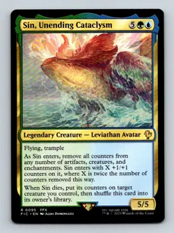 #95 Sin, Unending Cataclysm 2025 Final Fantasy Commander * Rare - Image 1