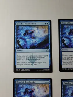 Flood of Recollection Playset (4x) Rivals of Ixalan MTG 038/196 NM RIX - Image 2