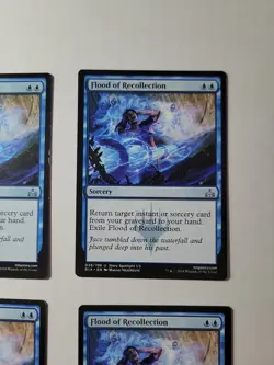 Flood of Recollection Playset (4x) Rivals of Ixalan MTG 038/196 NM RIX - Image 3