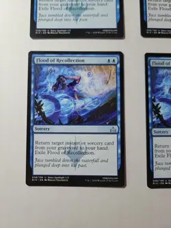 Flood of Recollection Playset (4x) Rivals of Ixalan MTG 038/196 NM RIX - Image 4