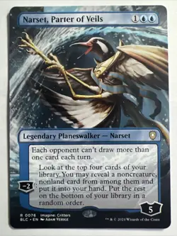 MTG - Narset, Parter of Veils - Imagine: Critters. Bloomburrow Commander. Blue. - Image 1
