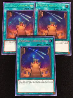 Yugioh Celestial Observatory CYHO-EN064 1ST SECRET X3 (NM) - Image 1