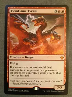 Twinflame Tyrant Foundations Regular Mythic 0097 NM Free Shipping - Image 1