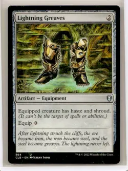 Near Mint or Better Lightning Greaves #864 DND W/Tracking - Image 1