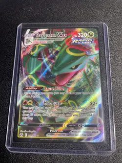 Pokemon TCG Rayquaza VMAX Holo Ultra Rare Card Crown Zenith 102/159 - Image 2