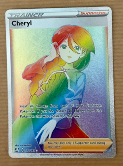 Pokemon Card TCG - Cheryl 173/163 - Battle Styles - Full Art Rainbow Rare - NM/M - Image 1