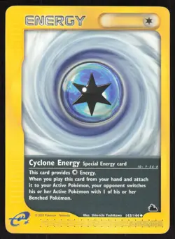 Pokemon TCG Skyridge #143/144 Cyclone Energy LP - Image 1
