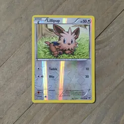 Pokemon Card TCG XY Base Set Lillipup Reverse Holo 108/146 Rare NM - Image 1