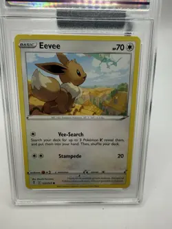GRADED 10 CC&G 2021 Pokemon Evolving Skies Eevee REVERSE HOLO #125 - Image 2