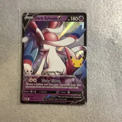 Pokemon TCG Dark Sylveon v SWSH134 Black Star Promos Celebrations Holo - Image 1