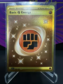 Pokemon TCG: Scarlet & Violet Basic Fighting Energy Gold 258/198 - Image 1