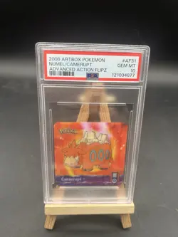 PSA 10 - NUMEL CAMERUPT Advanced Action Flipz Lenticular 2006 Artbox Pokemon Gem - Image 1