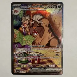Pokemon TCG Arven's Mabosstiff EX #235/182 Sv10: Destined Rivals SIR - Image 1