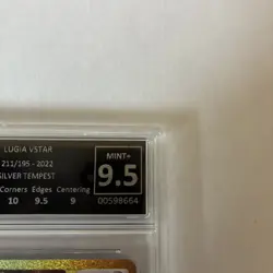 Lugia VStar Holo 211/195 Get Graded Mint 9.5 Pokemon Card Silver Tempest Rare - Image 3