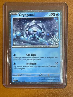 Surging Sparks Cryogonal (Snowflake Stamp) 047/191 Cosmos Holo Common Pokemon - Image 1