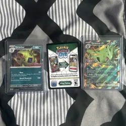 Prismatic Evolutions Lucario EX Tyranitar EX Premium Collection *NO BOX* Pokemon - Image 4