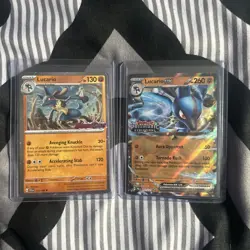 Prismatic Evolutions Lucario EX Tyranitar EX Premium Collection *NO BOX* Pokemon - Image 5