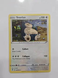 HD Swirl Snorlax 141/192 Rebel Clash Cosmos Holo Pokemon TCG Promo SWIRL - Image 1
