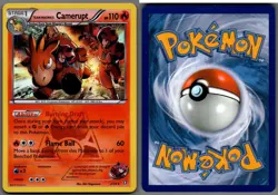 2015 Pokemon, Double Crisis, #2/34 Team Magma's Camerupt, Holo Rare - Image 1
