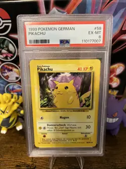1999 Pokemon Base Set #58 German - Pikachu - PSA low pop 🔥 🔥 - Image 1