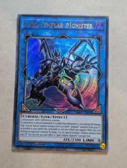 Yugioh Dark Templar @Ignister IGAS-EN045 1st Edition Ultra Rare - VLP - Image 1