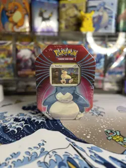 Pokemon TCG 2021 Snorlax Knock Out Tin - Factory Sealed - 3 Booster Packs + Holo - Image 1